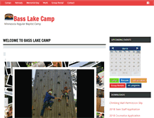 Tablet Screenshot of basslakecamp.org